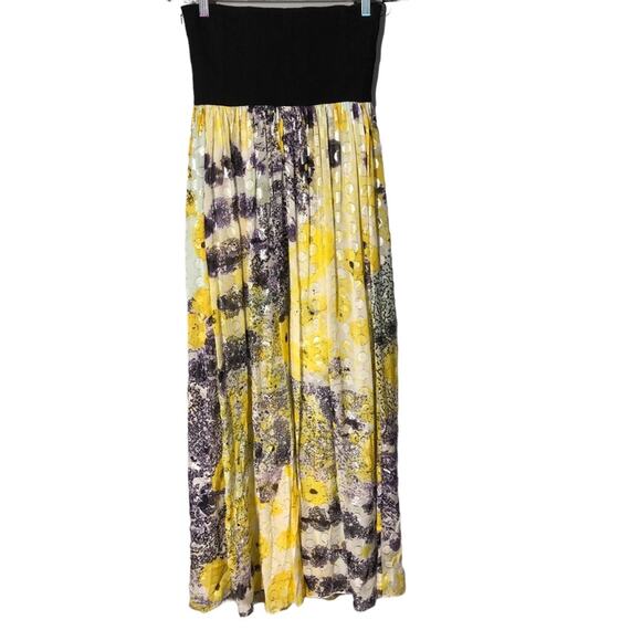 DVF Diane Von Furstenburg asti silver  dot maxi dress medium - Picture 3 of 10